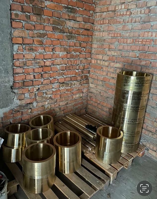 Латунні втулки у виробничому цеху ТОВ «МЕГАРЕСУРС-УКРАЇНА»